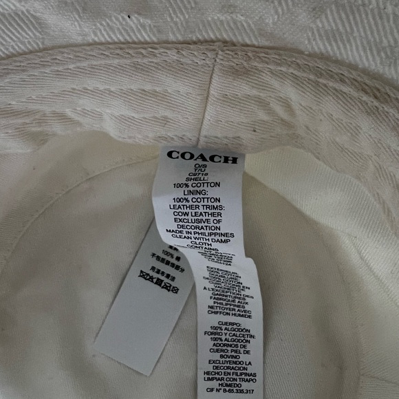 Coach Signature Jacquard Denim Bucket Hat - Picture 4 of 4